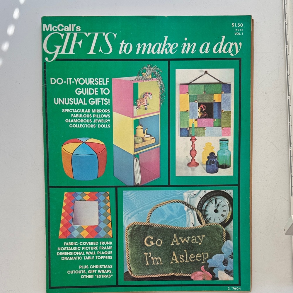 McCall's DIY Gift Guide - Colorful Craft Ideas 1976